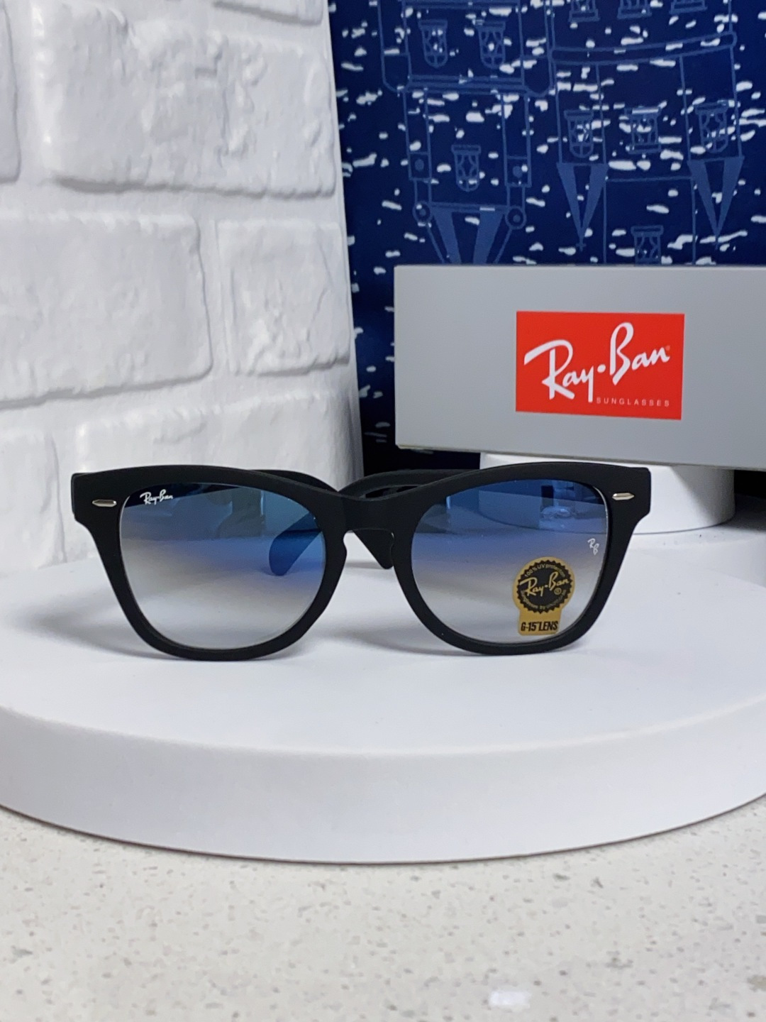  Rayban雷朋 2025新款强化玻璃墨镜男士大框太阳眼镜遮阳防紫外线防风沙骑车蛤蟆镜 RB0707