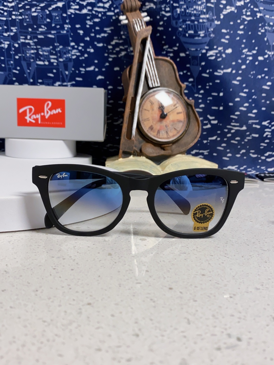  Rayban雷朋 2025新款强化玻璃墨镜男士大框太阳眼镜遮阳防紫外线防风沙骑车蛤蟆镜 RB0707