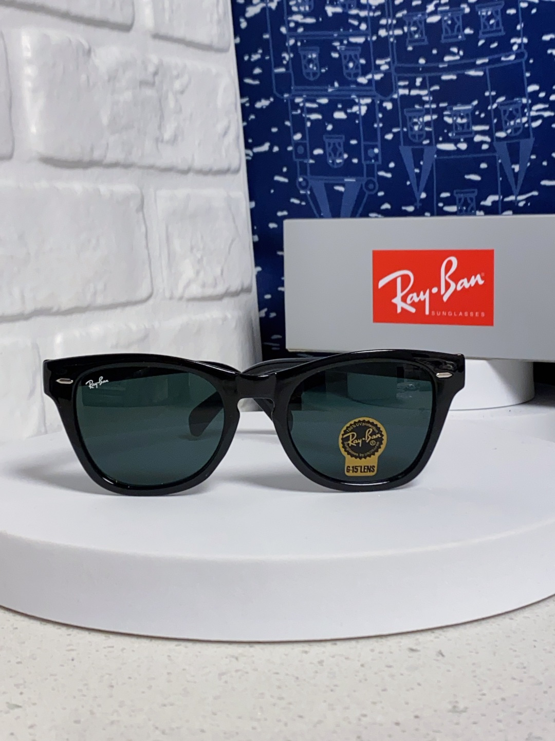  Rayban雷朋 2025新款强化玻璃墨镜男士大框太阳眼镜遮阳防紫外线防风沙骑车蛤蟆镜 RB0707