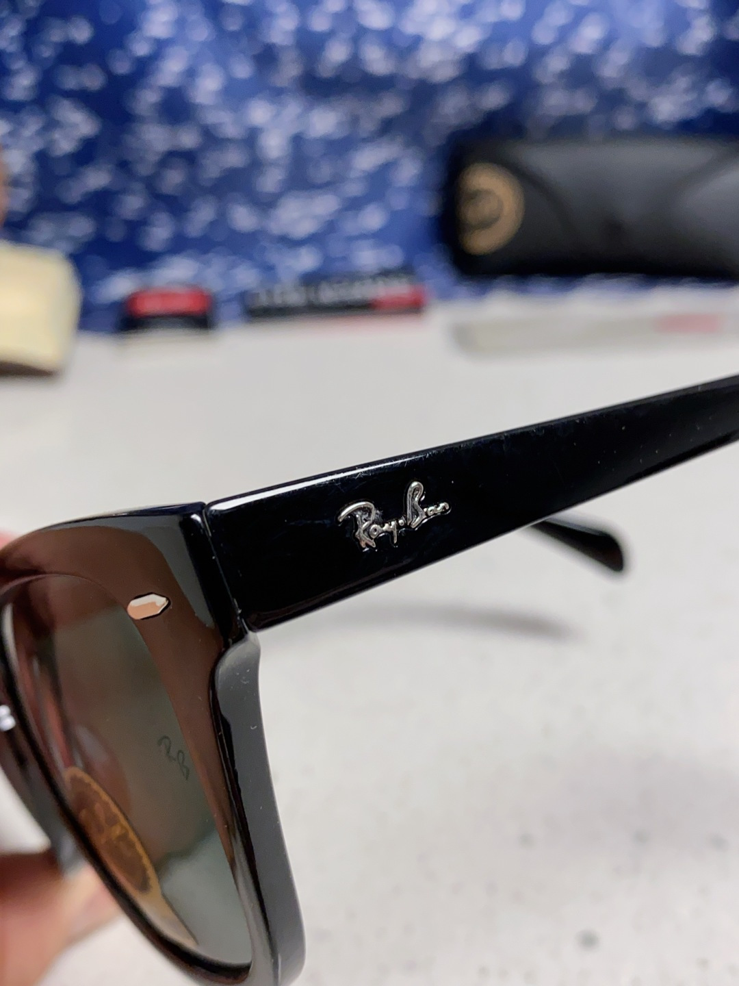  Rayban雷朋 2025新款强化玻璃墨镜男士大框太阳眼镜遮阳防紫外线防风沙骑车蛤蟆镜 RB0707