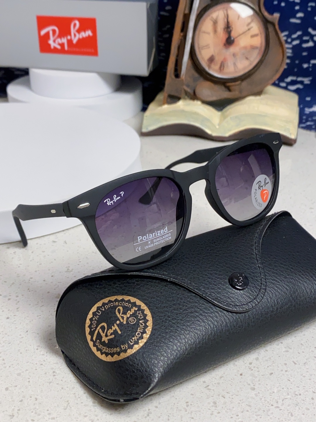 RayBan 雷朋 2025新款时尚太阳眼镜rb个性潮流男女款防强光太阳镜复古欧美圆脸 偏光款RB456