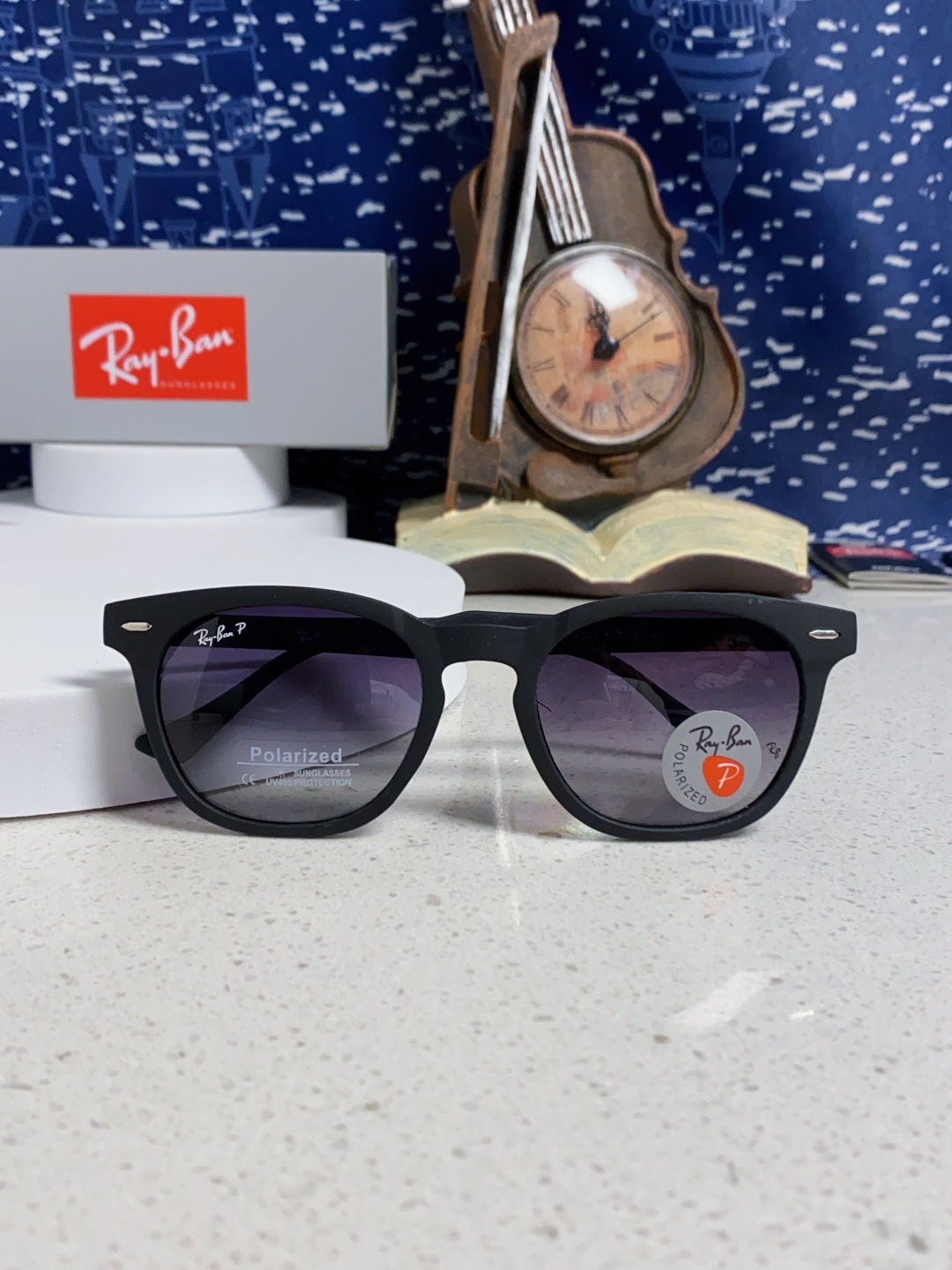 RayBan 雷朋 2025新款时尚太阳眼镜rb个性潮流男女款防强光太阳镜复古欧美圆脸 偏光款RB456