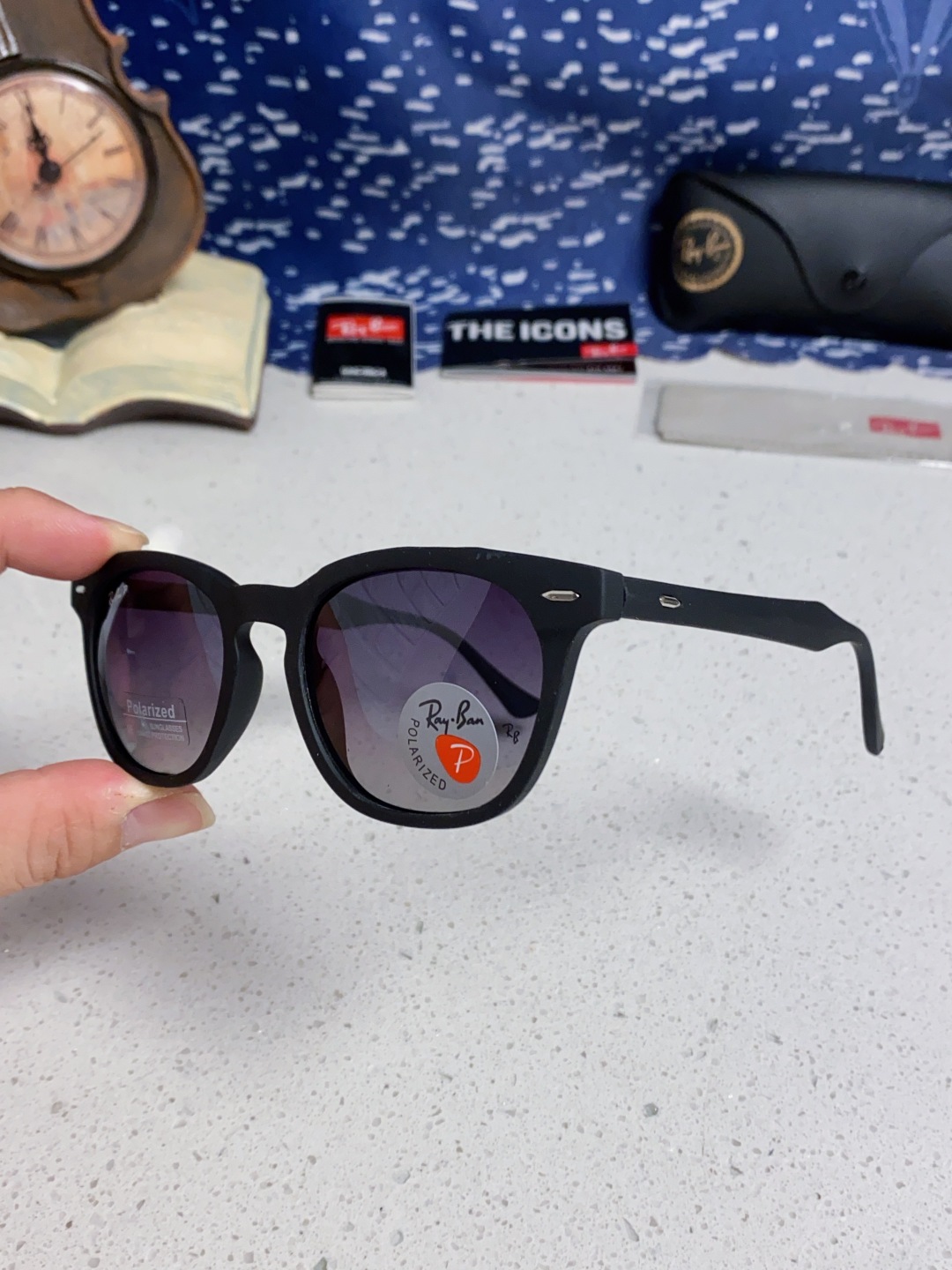 RayBan 雷朋 2025新款时尚太阳眼镜rb个性潮流男女款防强光太阳镜复古欧美圆脸 偏光款RB456