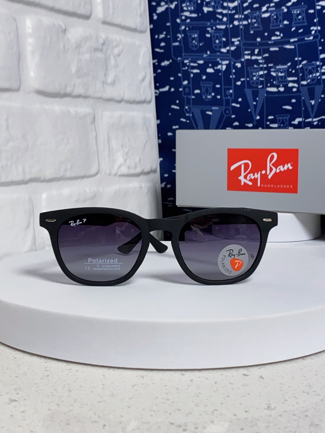 RayBan 雷朋 2025新款时尚太阳眼镜rb个性潮流男女款防强光太阳镜复古欧美圆脸 偏光款RB456