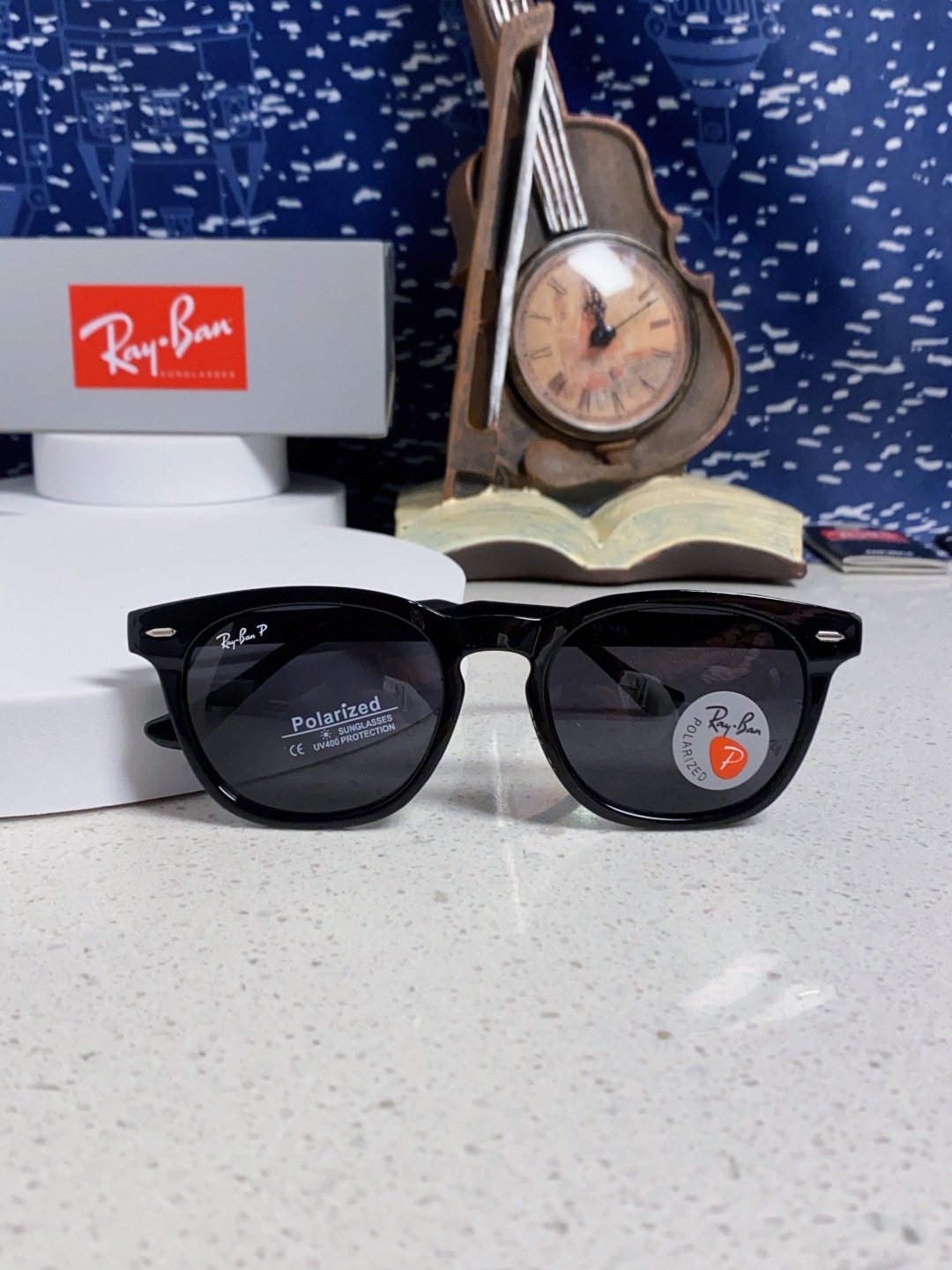 RayBan 雷朋 2025新款时尚太阳眼镜rb个性潮流男女款防强光太阳镜复古欧美圆脸 偏光款RB456
