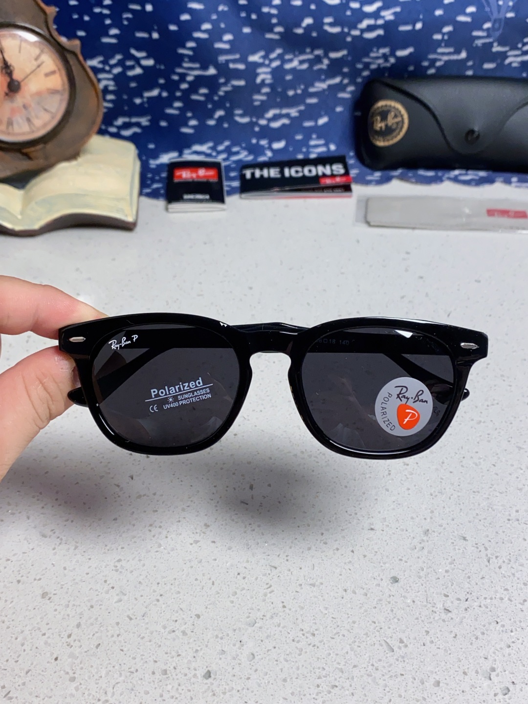 RayBan 雷朋 2025新款时尚太阳眼镜rb个性潮流男女款防强光太阳镜复古欧美圆脸 偏光款RB456