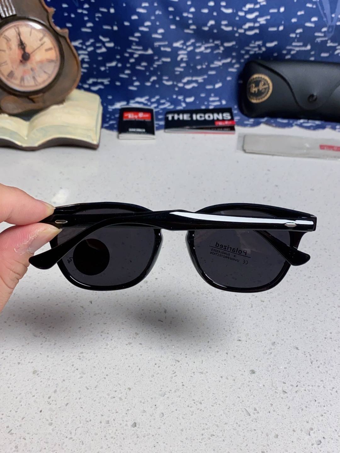 RayBan 雷朋 2025新款时尚太阳眼镜rb个性潮流男女款防强光太阳镜复古欧美圆脸 偏光款RB456
