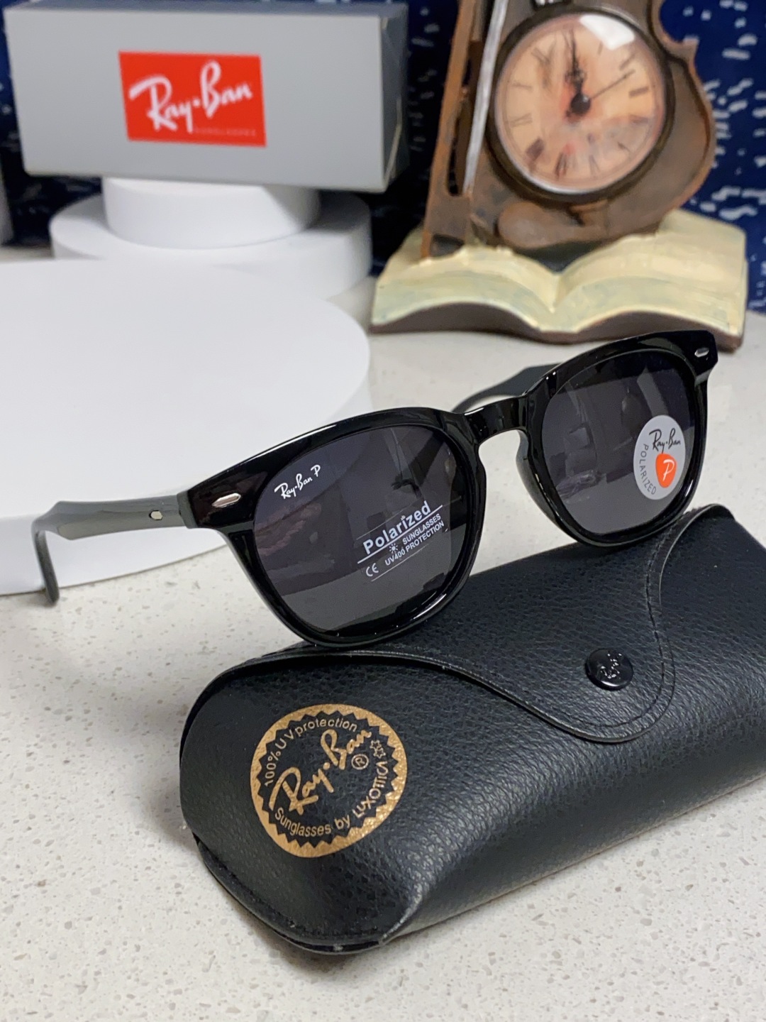 RayBan 雷朋 2025新款时尚太阳眼镜rb个性潮流男女款防强光太阳镜复古欧美圆脸 偏光款RB456