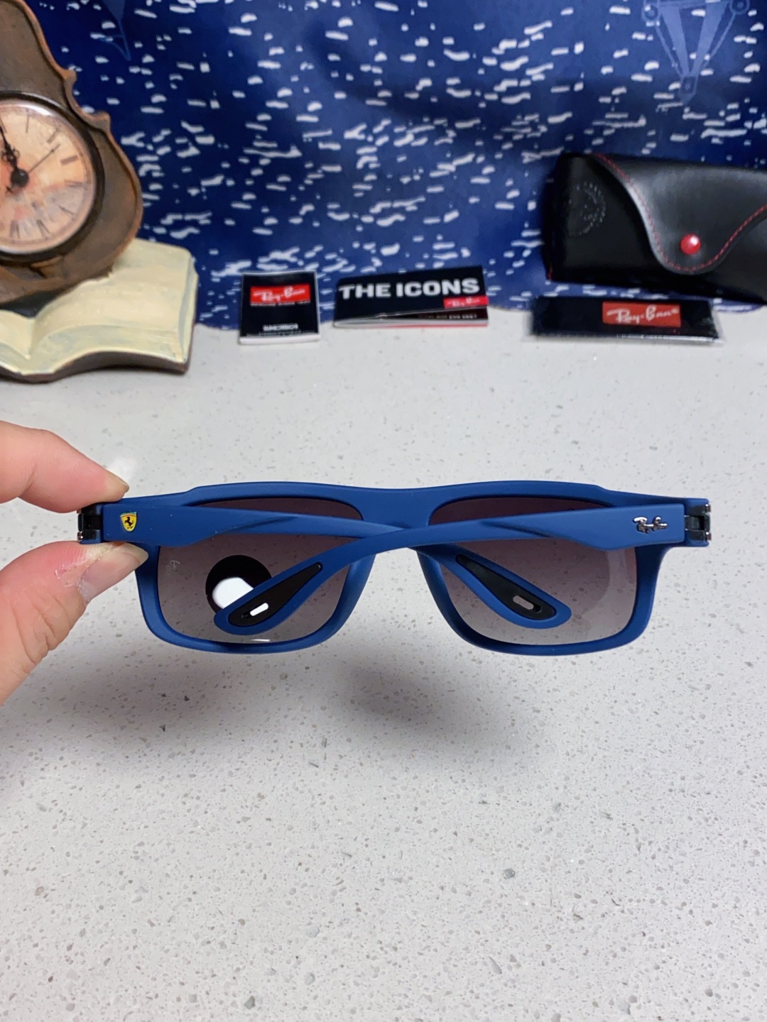RayBan雷朋法拉利联名 2025新款太阳镜墨镜 树脂偏光级感防紫外线眼镜开车护目 RB4364