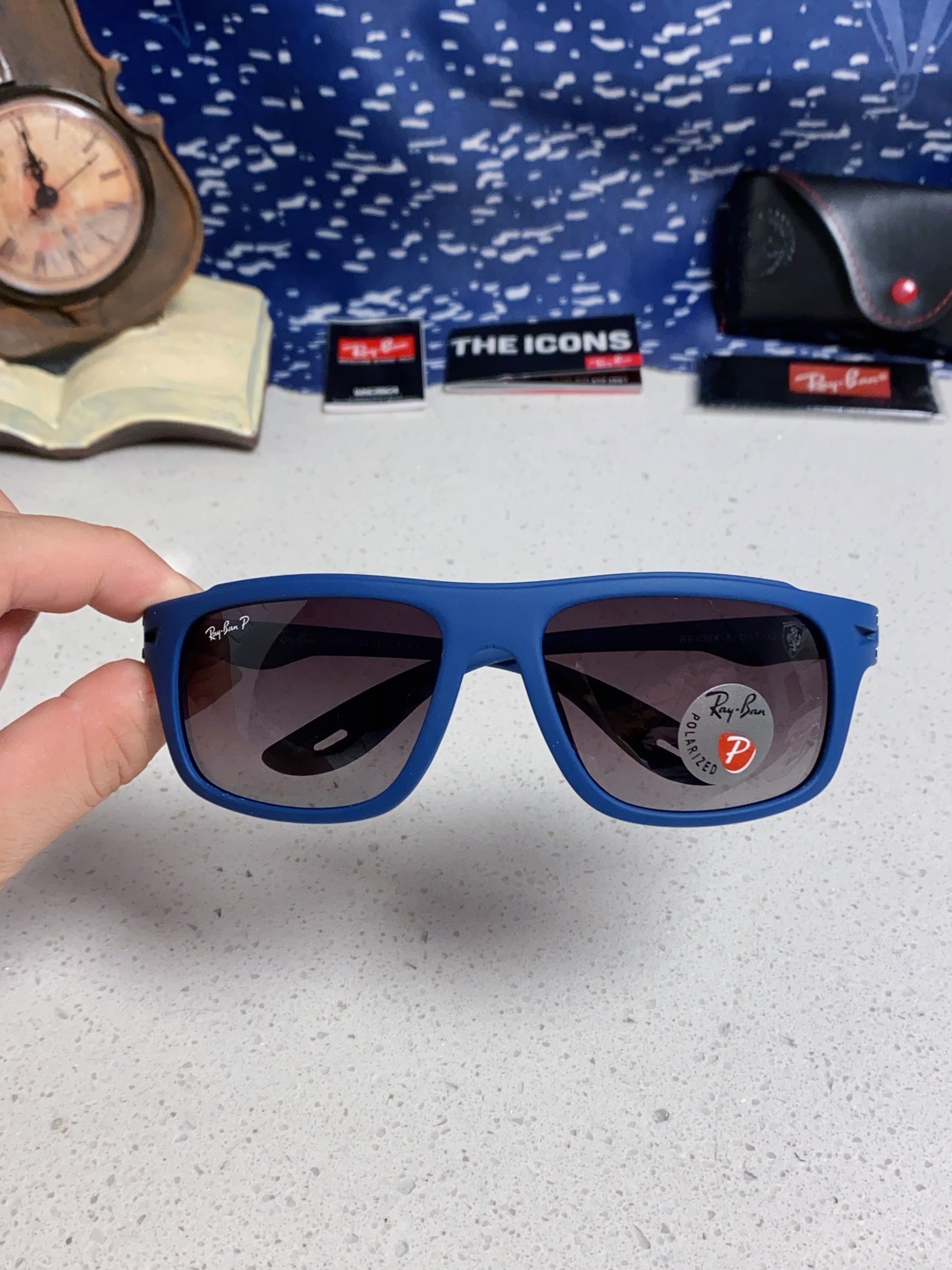 RayBan雷朋法拉利联名 2025新款太阳镜墨镜 树脂偏光级感防紫外线眼镜开车护目 RB4364