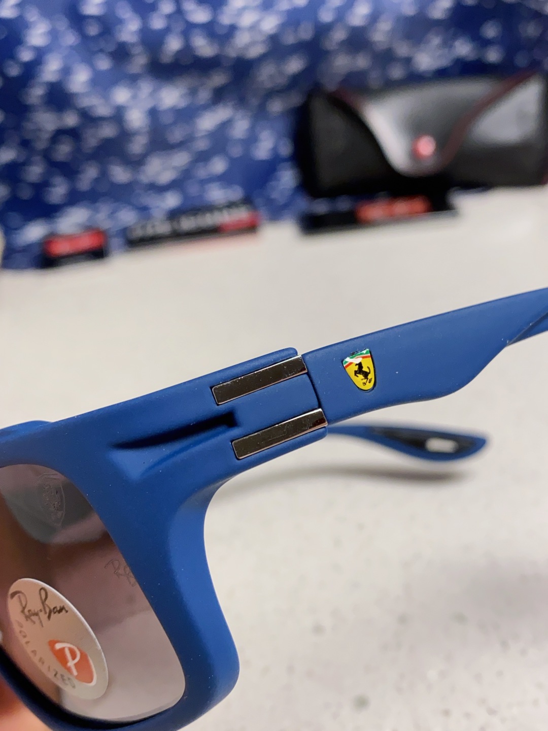 RayBan雷朋法拉利联名 2025新款太阳镜墨镜 树脂偏光级感防紫外线眼镜开车护目 RB4364