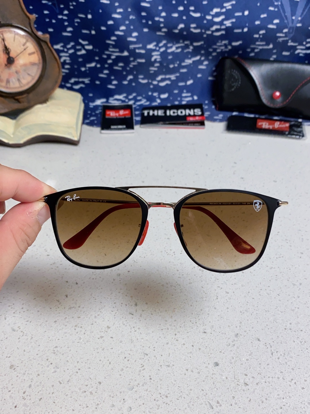 RayBan雷朋 太阳镜飞行员式金属框男女款时尚潮流墨镜 RB3601