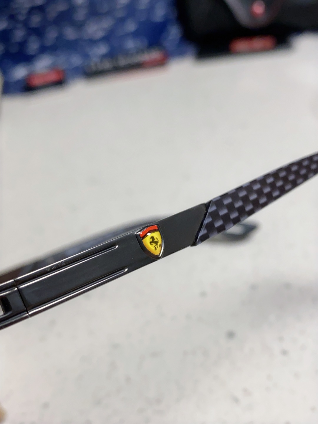 RayBan雷朋法拉利联名款 金属板材椭圆框太阳眼镜女THE PADKYLOB复古双梁遮阳墨镜 男女通用