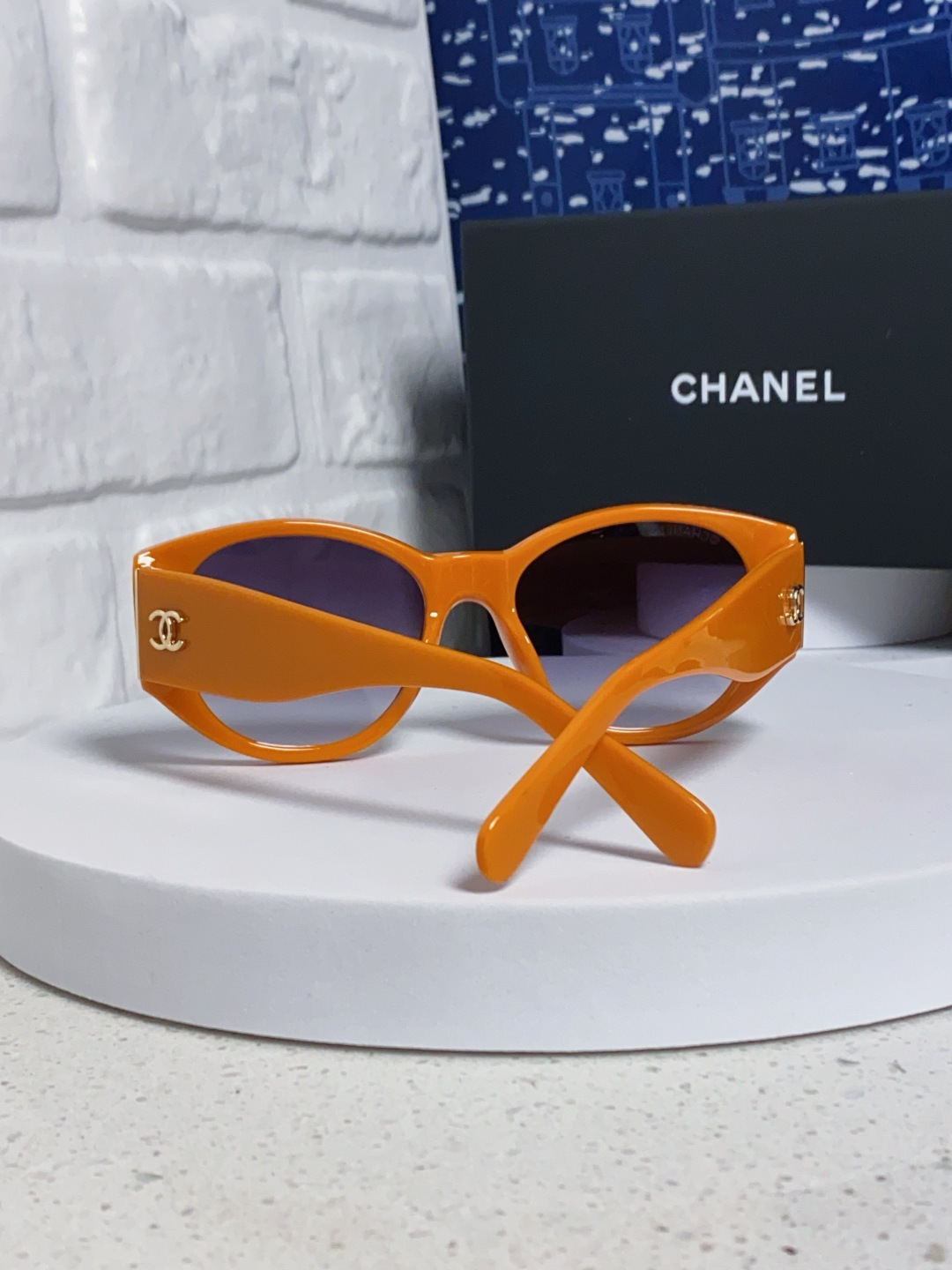  Chanel香奈儿 25新品墨镜女方圆脸太阳眼镜偏光猫眼镜框  宽腿 网红爆款 女士墨镜