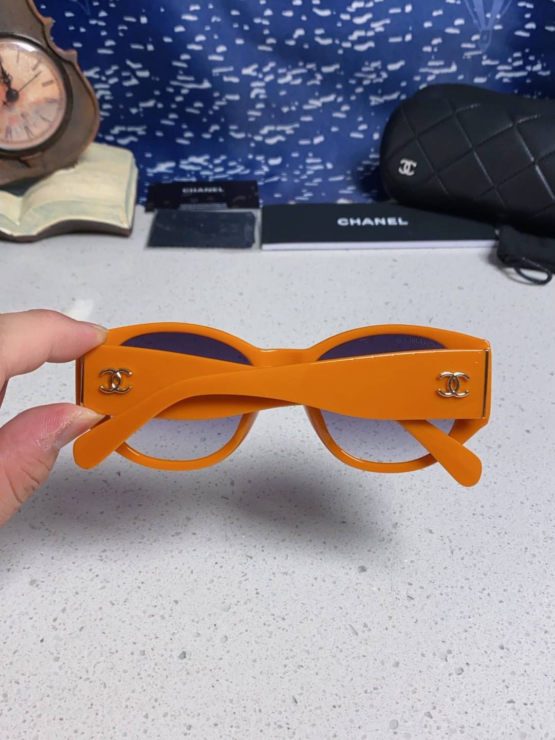  Chanel香奈儿 25新品墨镜女方圆脸太阳眼镜偏光猫眼镜框  宽腿 网红爆款 女士墨镜