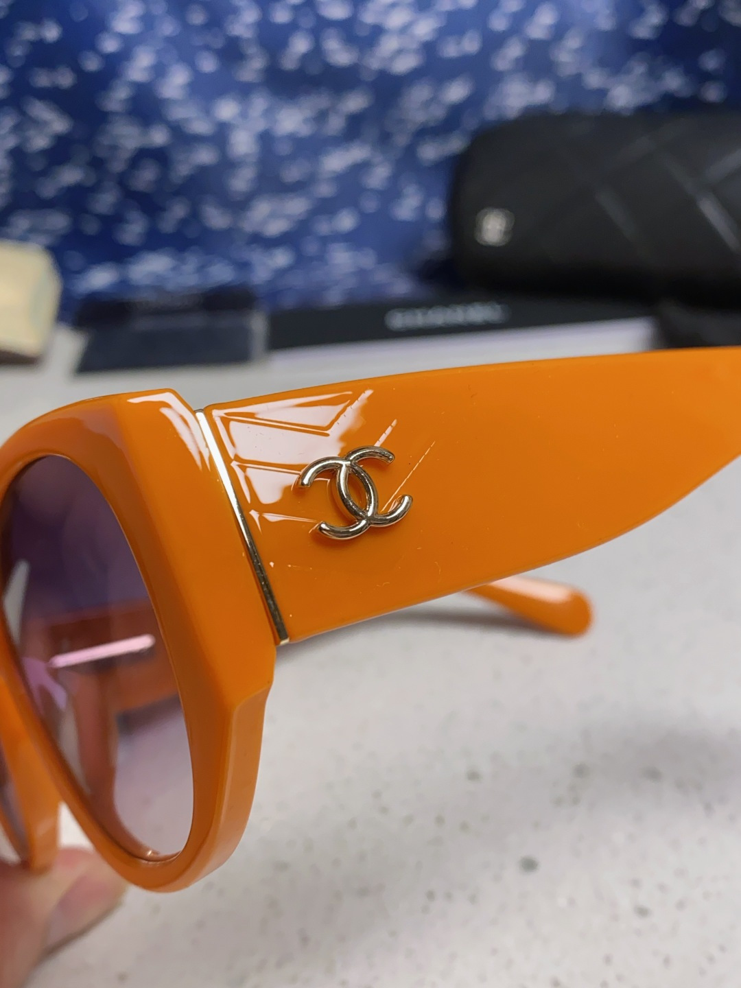  Chanel香奈儿 25新品墨镜女方圆脸太阳眼镜偏光猫眼镜框  宽腿 网红爆款 女士墨镜