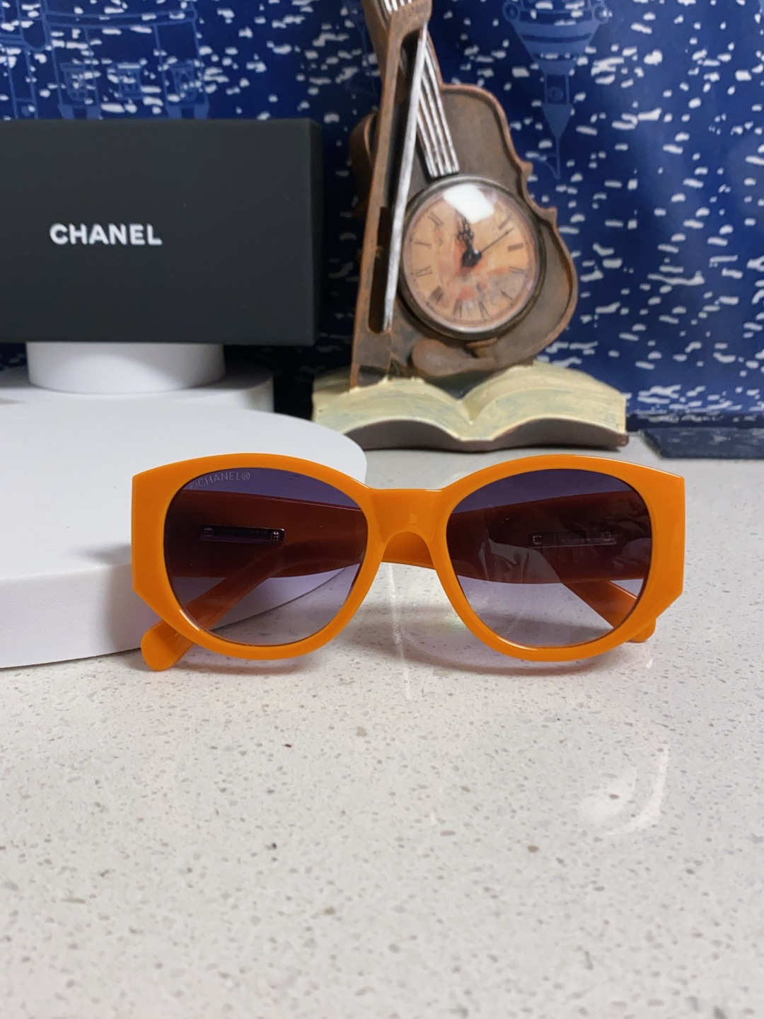  Chanel香奈儿 25新品墨镜女方圆脸太阳眼镜偏光猫眼镜框  宽腿 网红爆款 女士墨镜