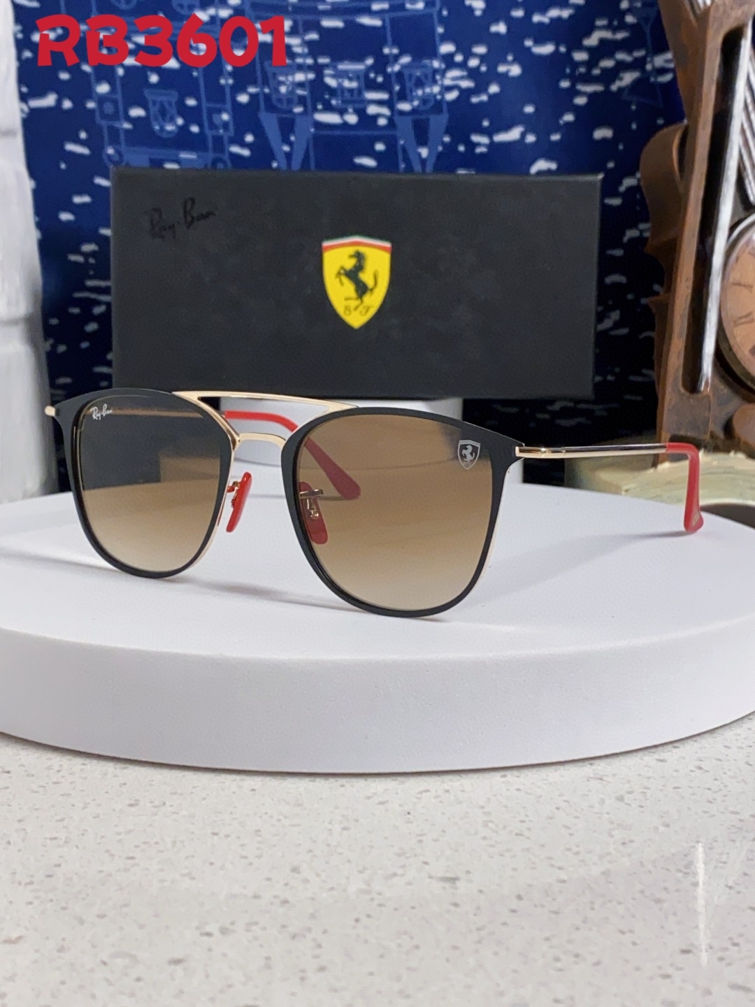 RayBan雷朋 太阳镜飞行员式金属框男女款时尚潮流墨镜 RB3601