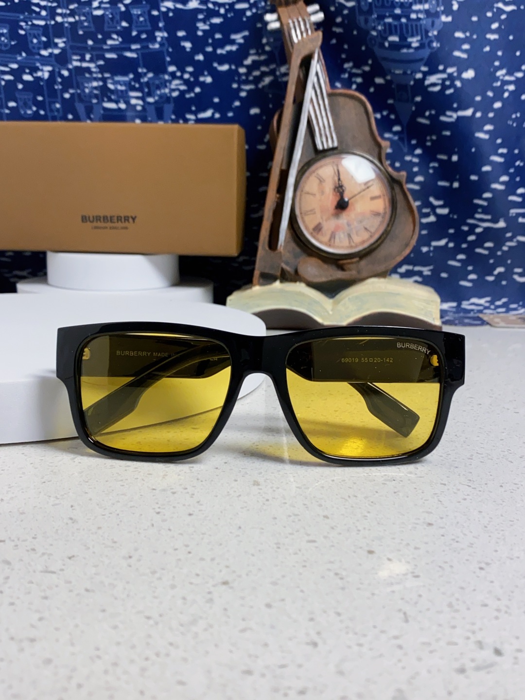 Burberry巴宝莉 2025新款方形户外偏光太阳镜经典百搭男女墨镜钓鱼运动眼镜 男女通用