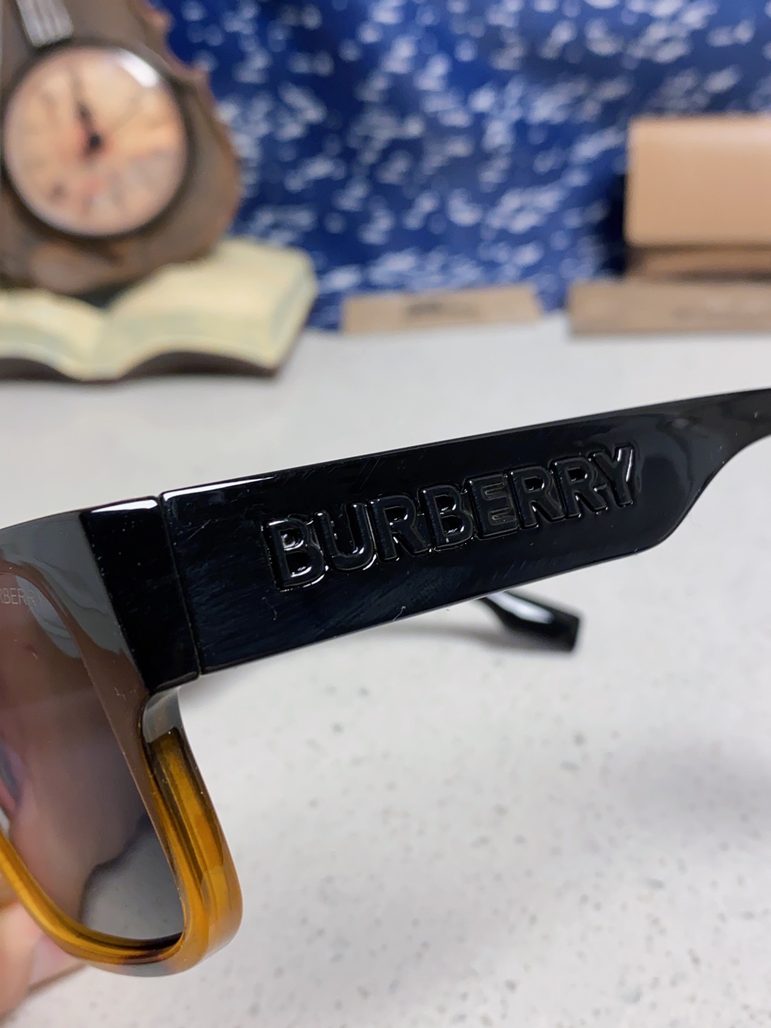 Burberry巴宝莉 2025新款方形户外偏光太阳镜经典百搭男女墨镜钓鱼运动眼镜 男女通用