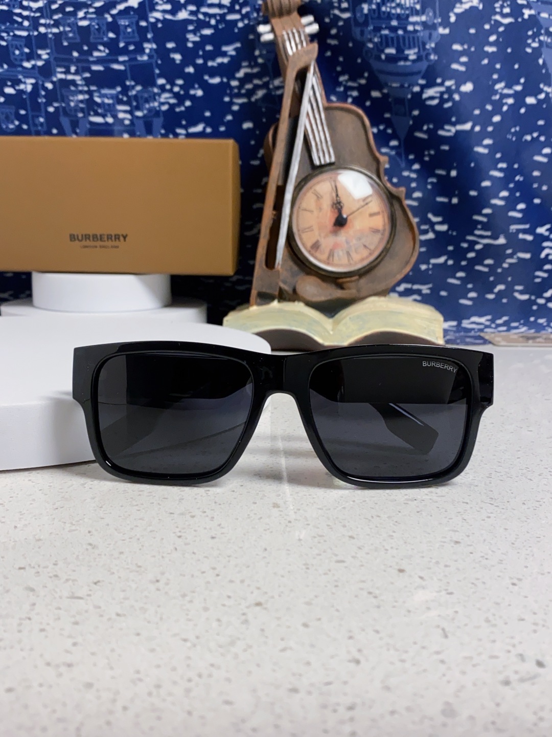 Burberry巴宝莉 2025新款方形户外偏光太阳镜经典百搭男女墨镜钓鱼运动眼镜 男女通用