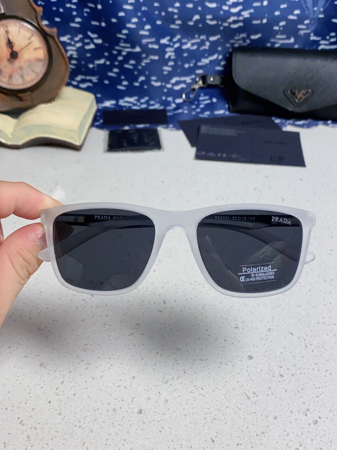 Prada普拉达 2025新款潮牌马拉松偏光彩色环保防紫外线男女网球跑步UV个性开车眼镜