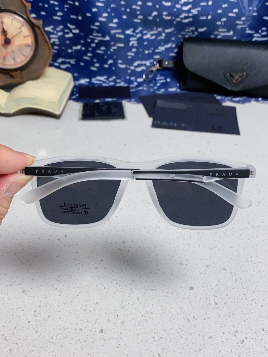 Prada普拉达 2025新款潮牌马拉松偏光彩色环保防紫外线男女网球跑步UV个性开车眼镜