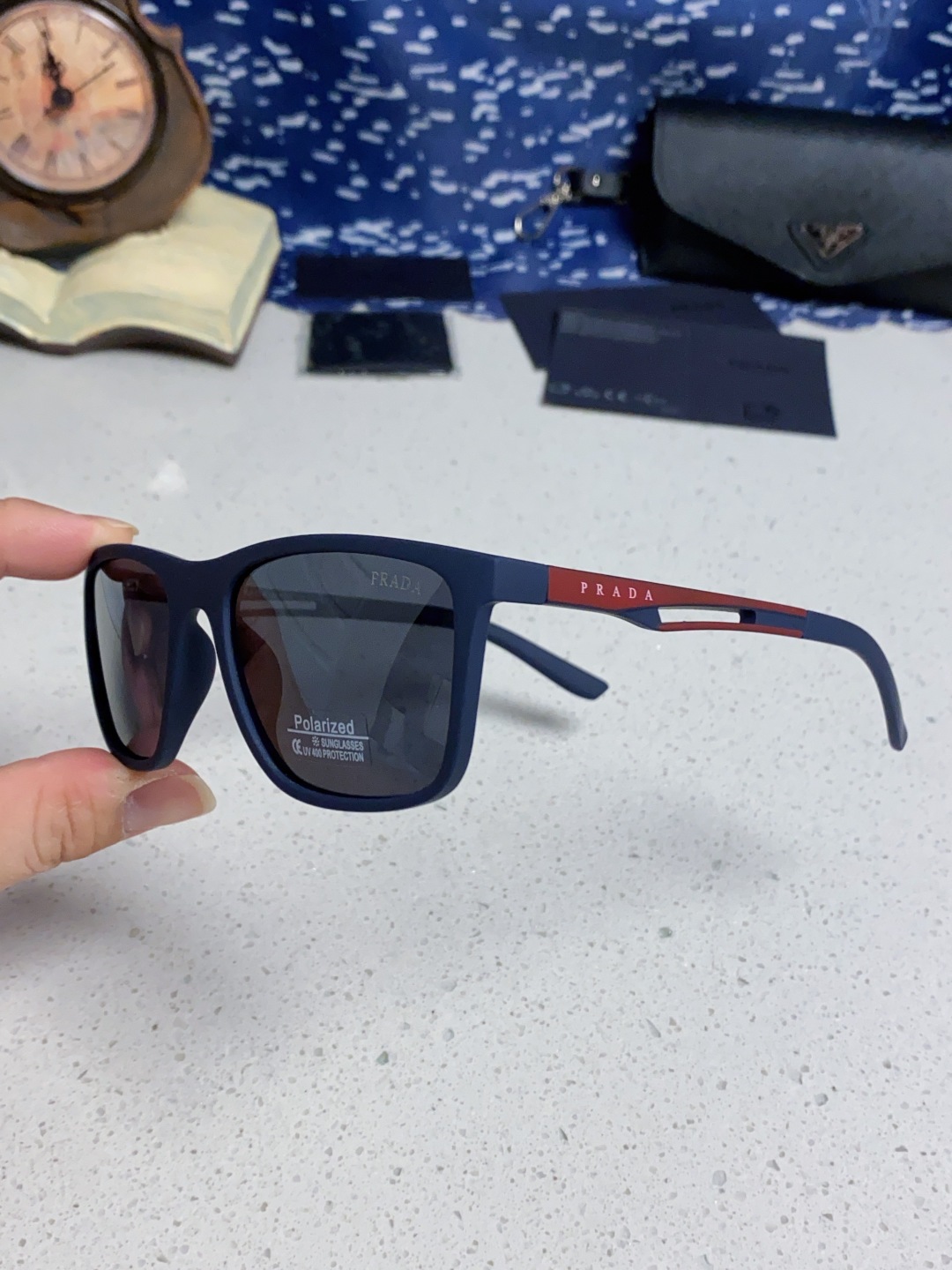 Prada普拉达 2025新款潮牌马拉松偏光彩色环保防紫外线男女网球跑步UV个性开车眼镜