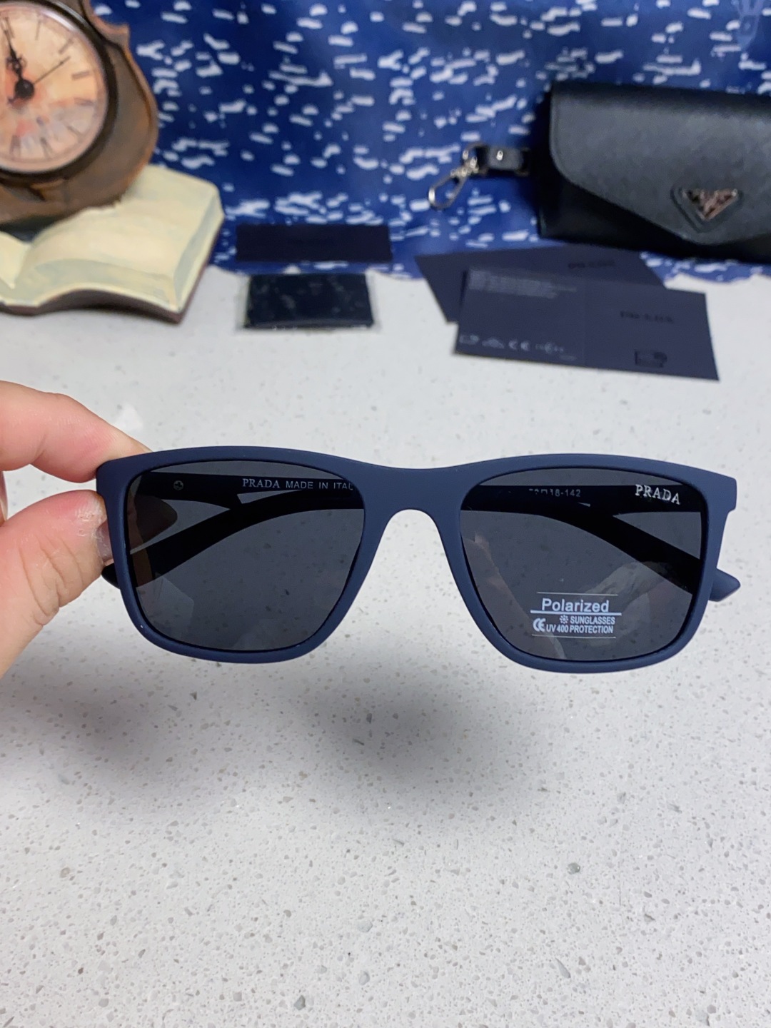 Prada普拉达 2025新款潮牌马拉松偏光彩色环保防紫外线男女网球跑步UV个性开车眼镜