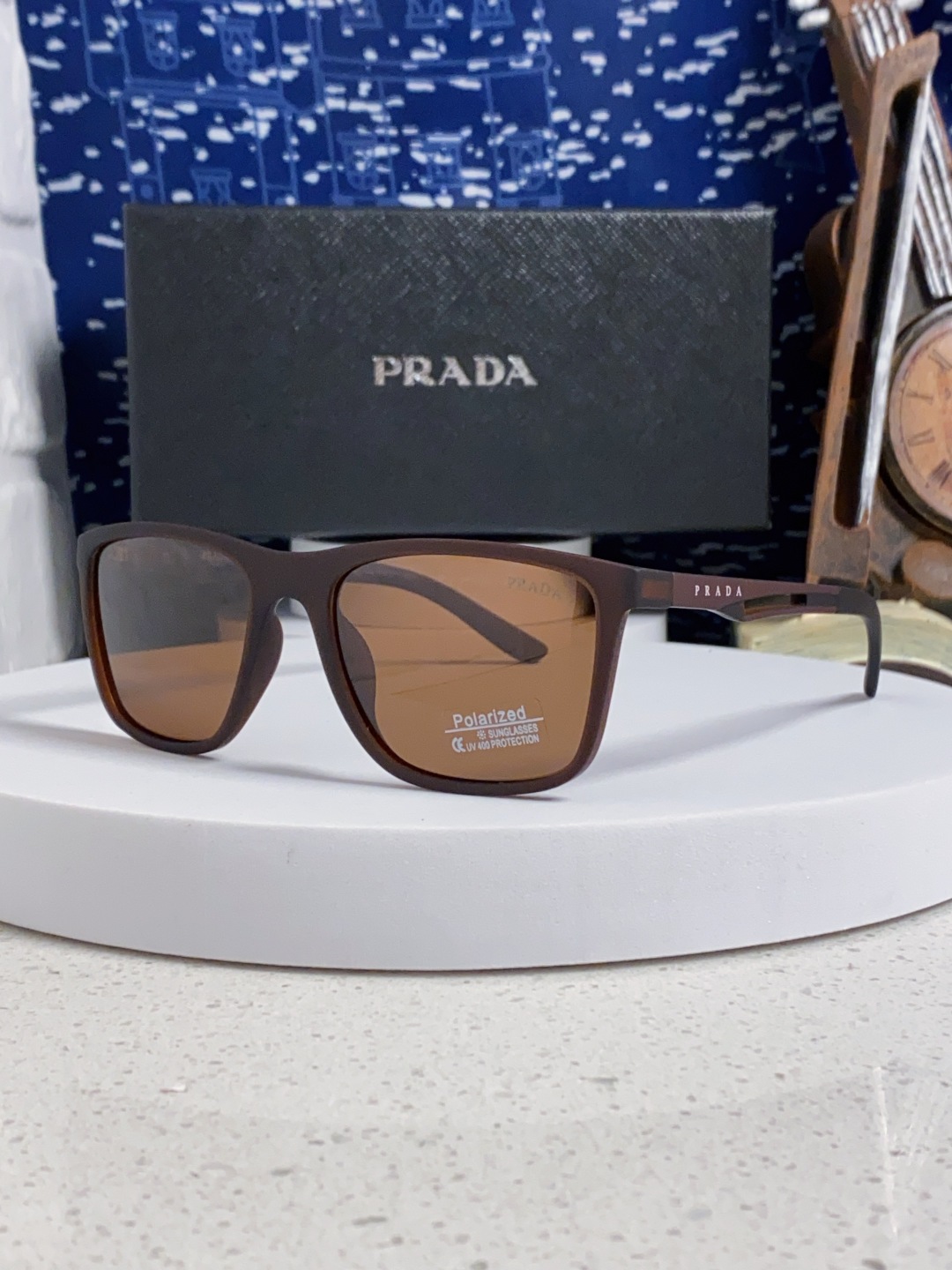 Prada普拉达 2025新款潮牌马拉松偏光彩色环保防紫外线男女网球跑步UV个性开车眼镜