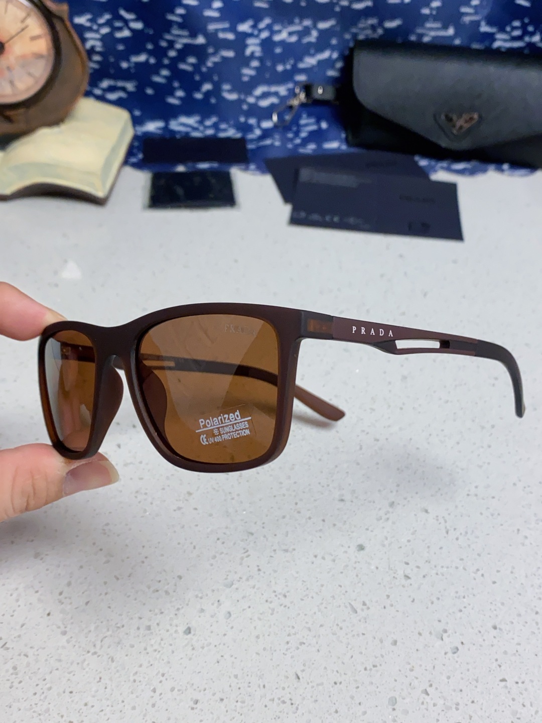 Prada普拉达 2025新款潮牌马拉松偏光彩色环保防紫外线男女网球跑步UV个性开车眼镜