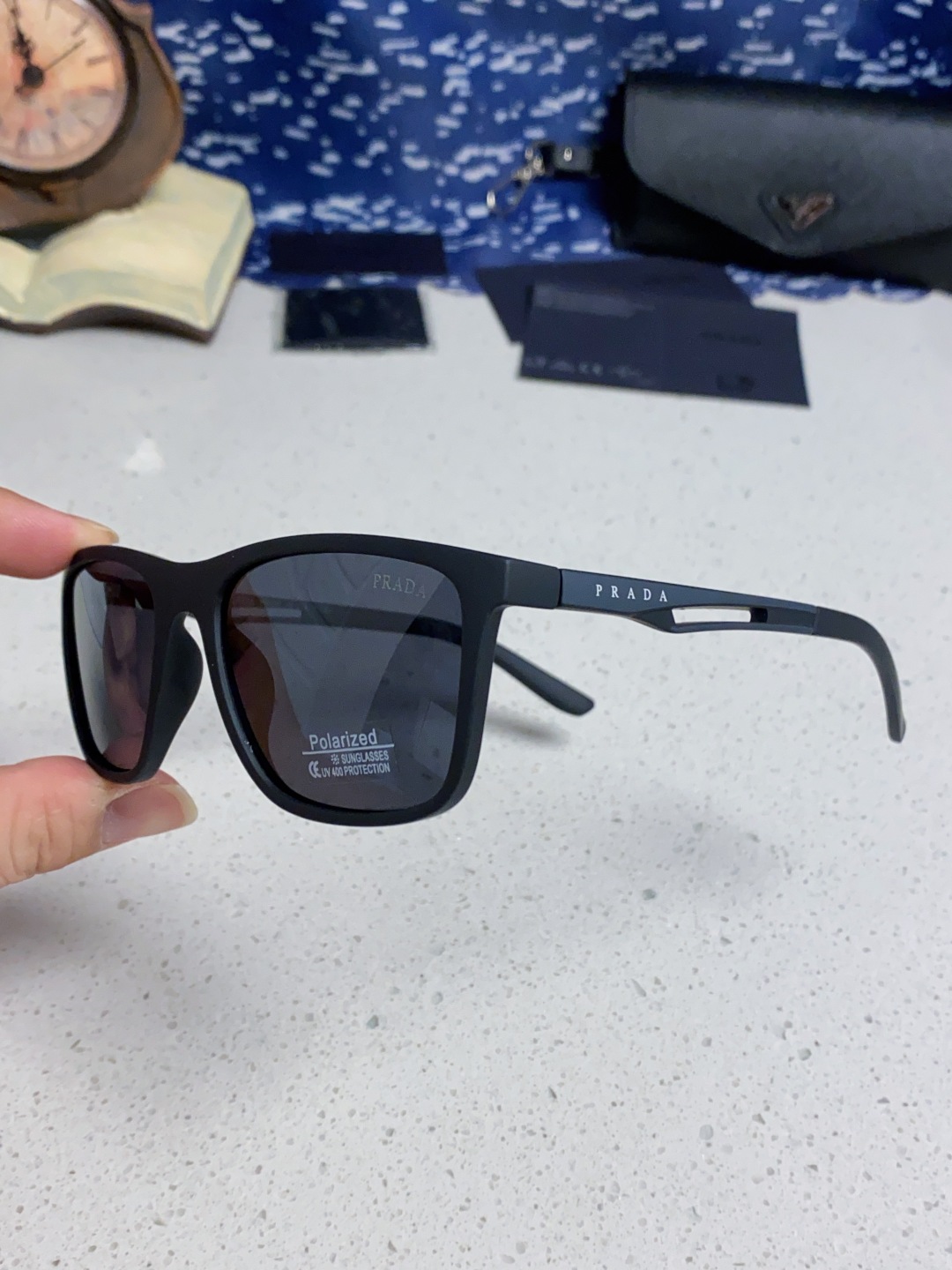 Prada普拉达 2025新款潮牌马拉松偏光彩色环保防紫外线男女网球跑步UV个性开车眼镜