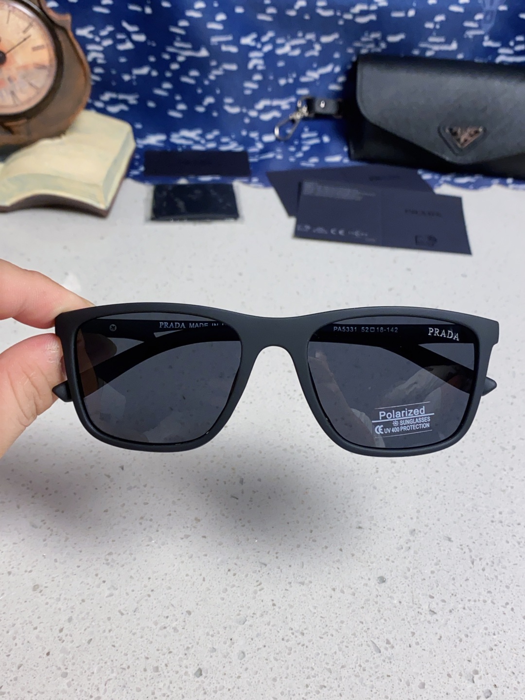 Prada普拉达 2025新款潮牌马拉松偏光彩色环保防紫外线男女网球跑步UV个性开车眼镜