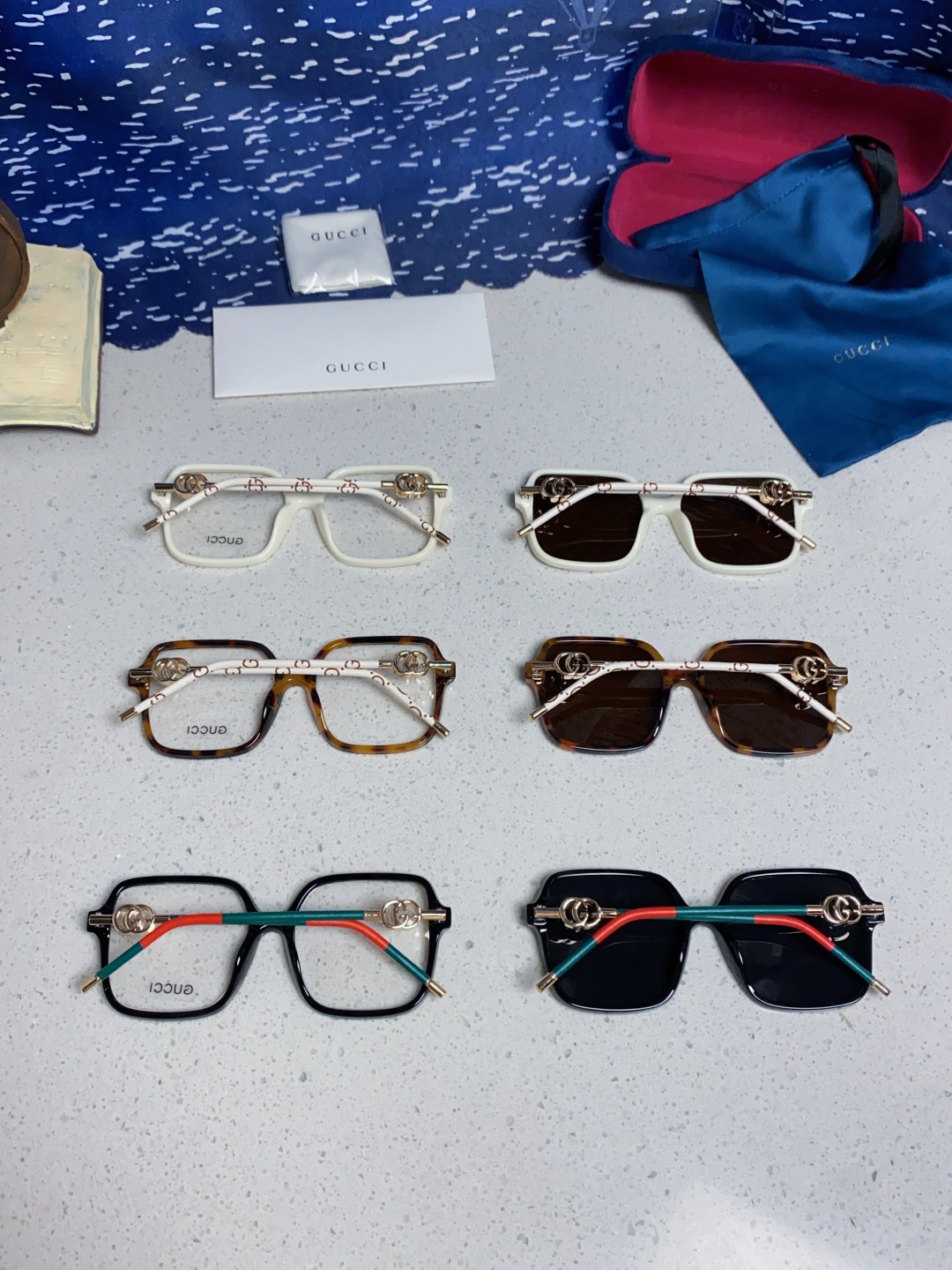 Gucci古奇 2025新款时尚复古个性舒适方框前卫男女款 太阳镜 墨镜百搭潮流模特款