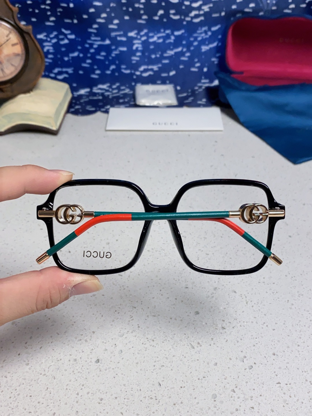 Gucci古奇 2025新款时尚复古个性舒适方框前卫男女款 太阳镜 墨镜百搭潮流模特款