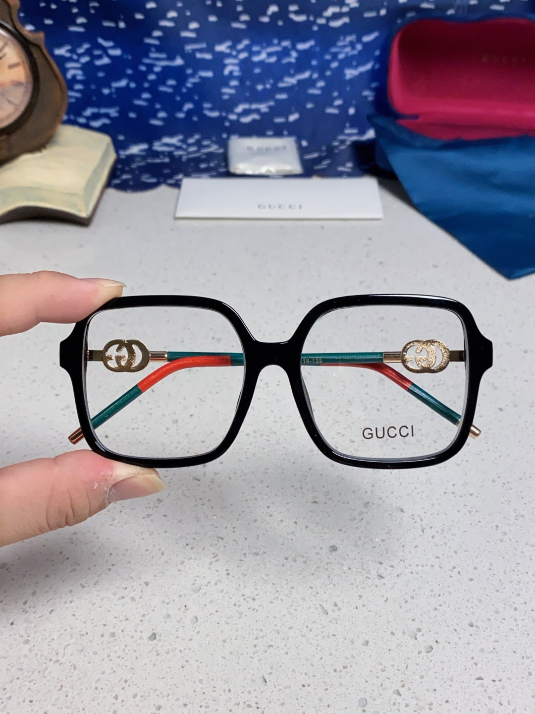 Gucci古奇 2025新款时尚复古个性舒适方框前卫男女款 太阳镜 墨镜百搭潮流模特款