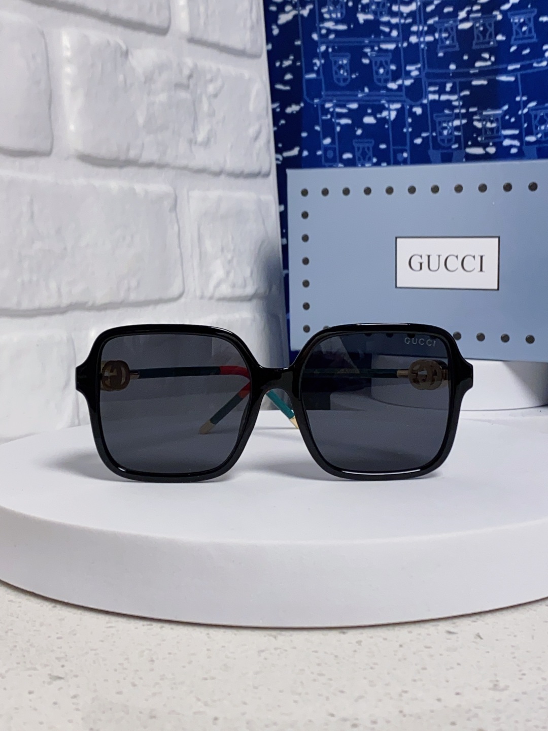 Gucci古奇 2025新款时尚复古个性舒适方框前卫男女款 太阳镜 墨镜百搭潮流模特款