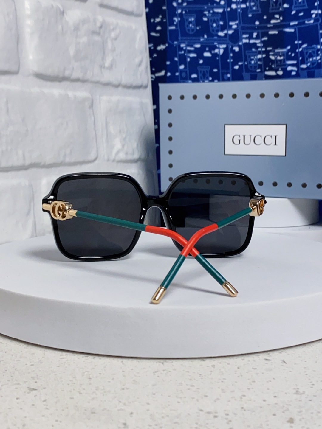 Gucci古奇 2025新款时尚复古个性舒适方框前卫男女款 太阳镜 墨镜百搭潮流模特款