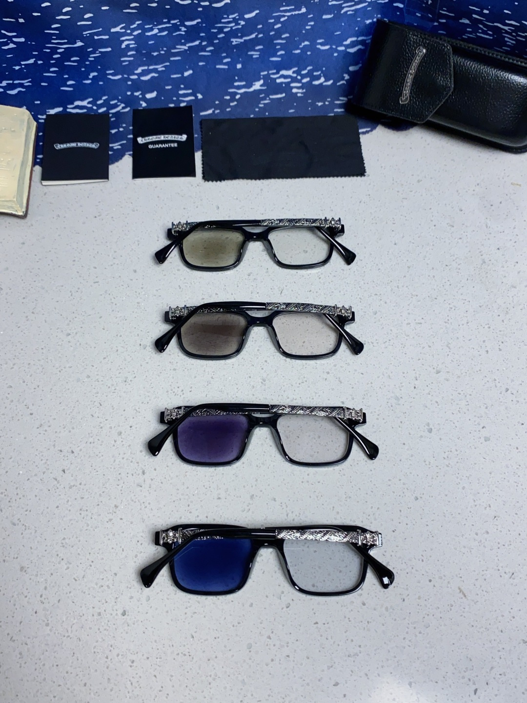  Chrome Hearts克罗心 2025新款复古超轻太阳镜男士偏光开车专用高级感 防紫外线变色太阳镜