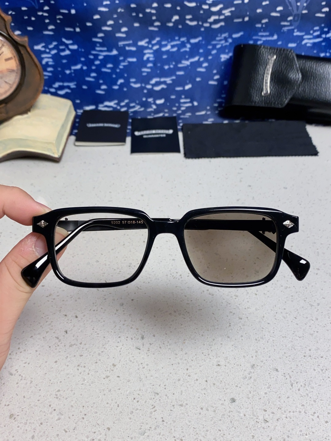  Chrome Hearts克罗心 2025新款复古超轻太阳镜男士偏光开车专用高级感 防紫外线变色太阳镜