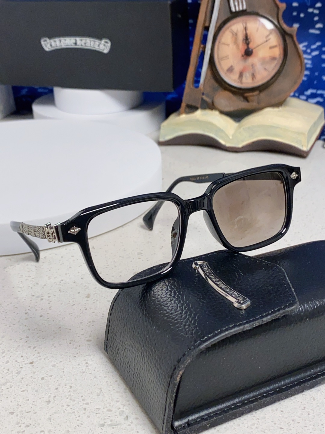  Chrome Hearts克罗心 2025新款复古超轻太阳镜男士偏光开车专用高级感 防紫外线变色太阳镜