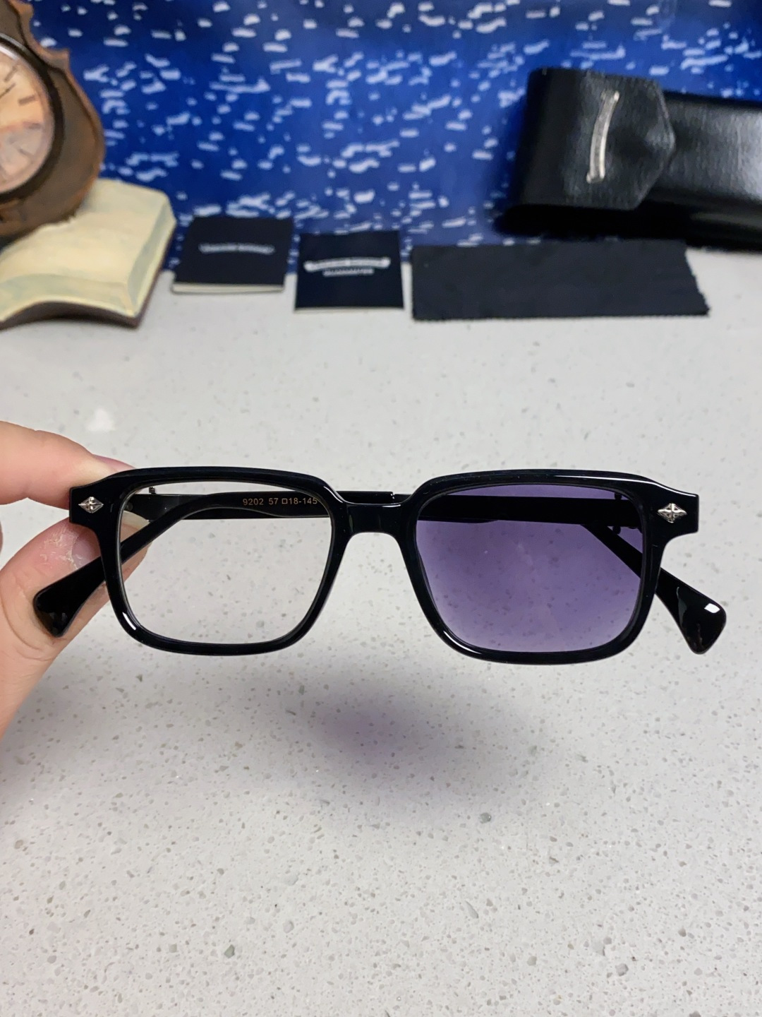  Chrome Hearts克罗心 2025新款复古超轻太阳镜男士偏光开车专用高级感 防紫外线变色太阳镜