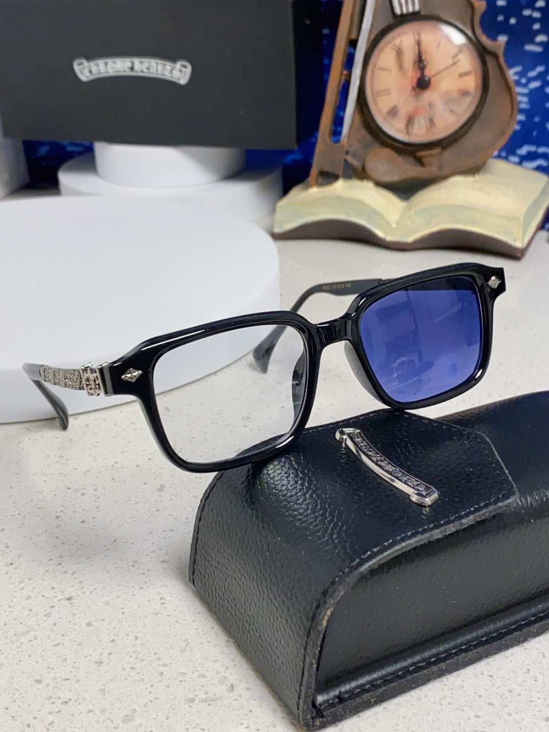  Chrome Hearts克罗心 2025新款复古超轻太阳镜男士偏光开车专用高级感 防紫外线变色太阳镜