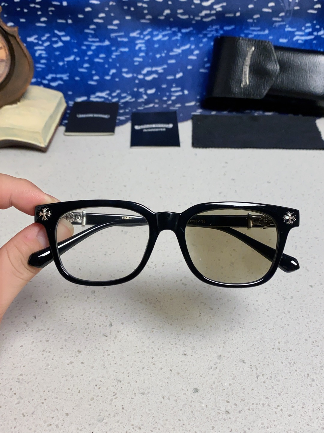  Chrome Hearts克罗心 2025新板材方形太阳眼镜女圆脸COX UCKER 时尚遮阳墨镜男网