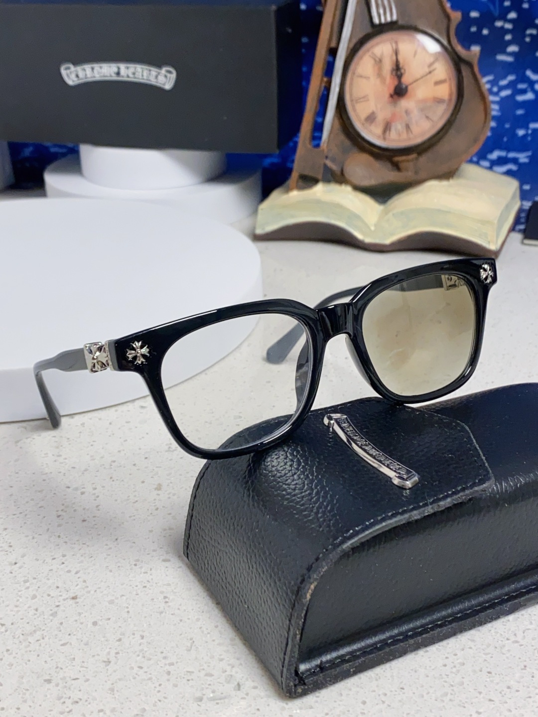  Chrome Hearts克罗心 2025新板材方形太阳眼镜女圆脸COX UCKER 时尚遮阳墨镜男网