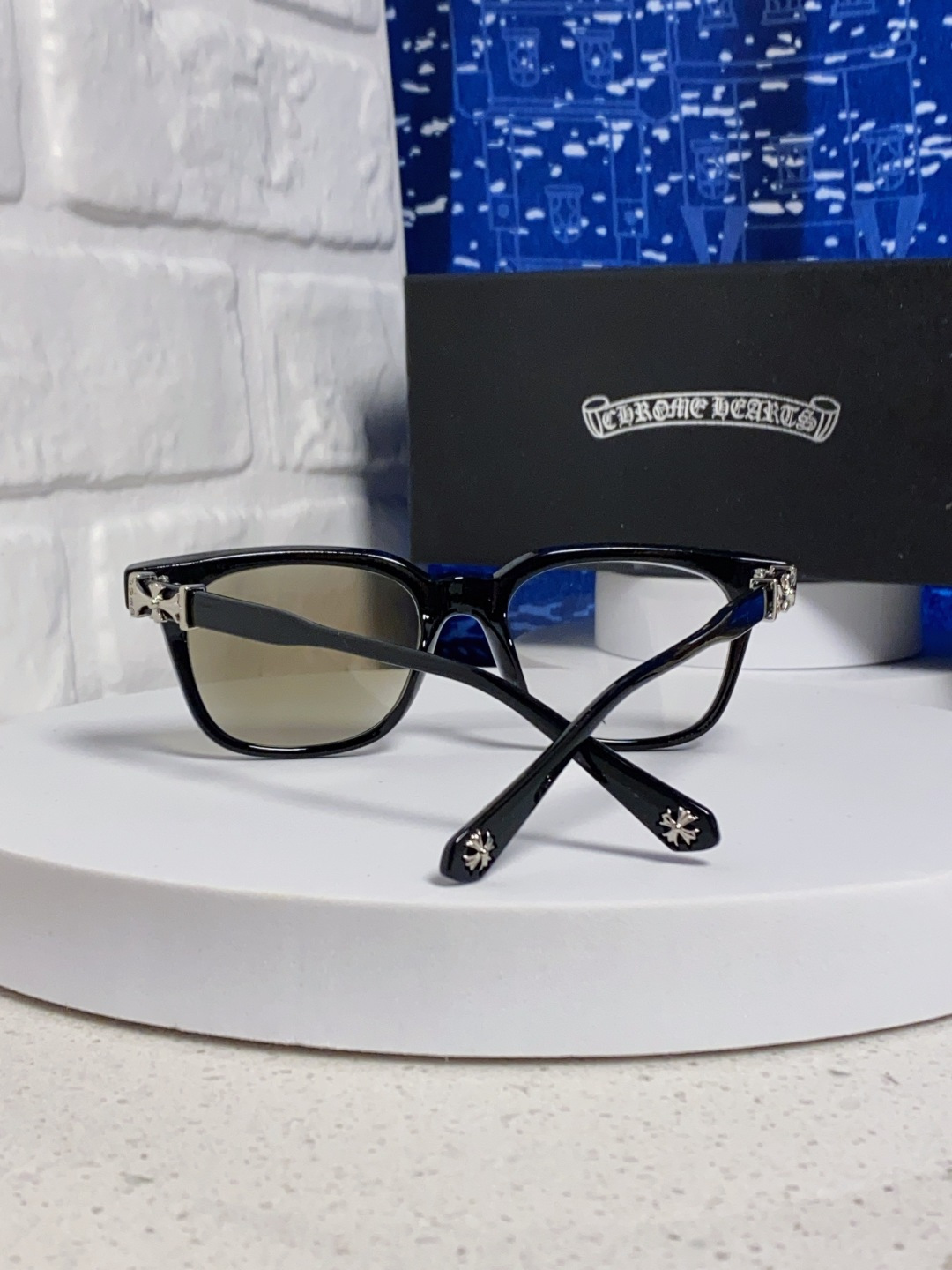  Chrome Hearts克罗心 2025新板材方形太阳眼镜女圆脸COX UCKER 时尚遮阳墨镜男网