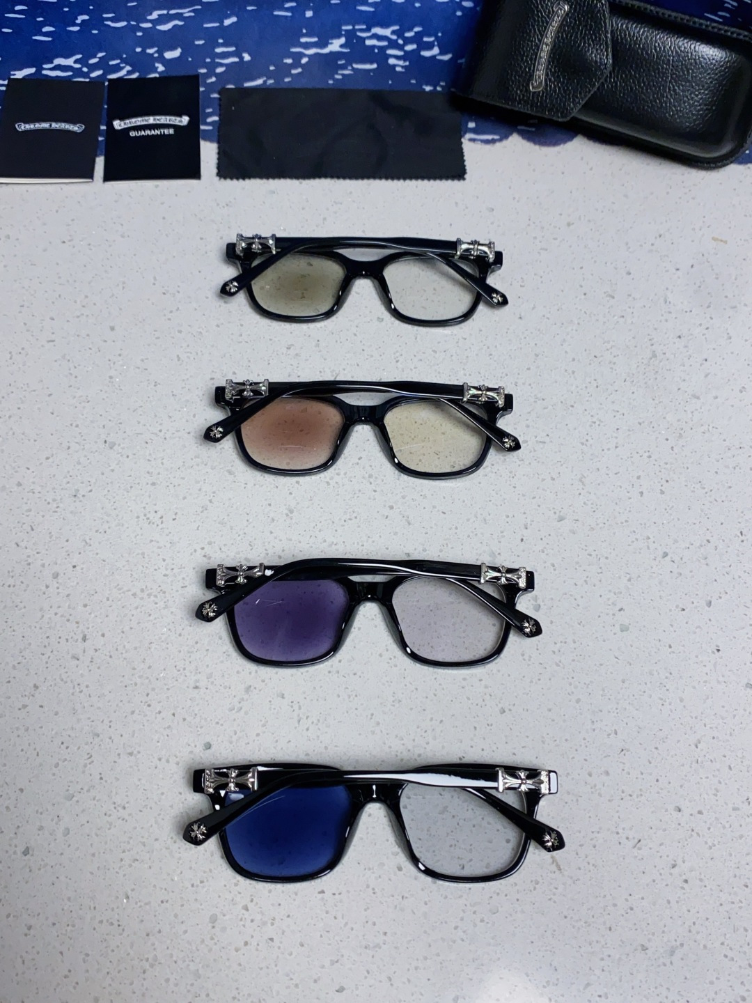  Chrome Hearts克罗心 2025新板材方形太阳眼镜女圆脸COX UCKER 时尚遮阳墨镜男网