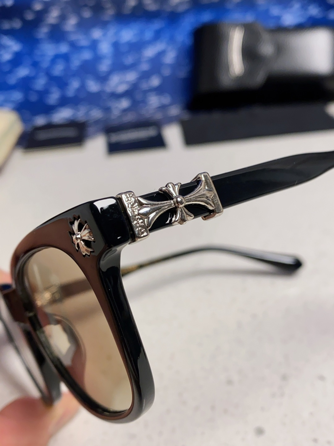  Chrome Hearts克罗心 2025新板材方形太阳眼镜女圆脸COX UCKER 时尚遮阳墨镜男网