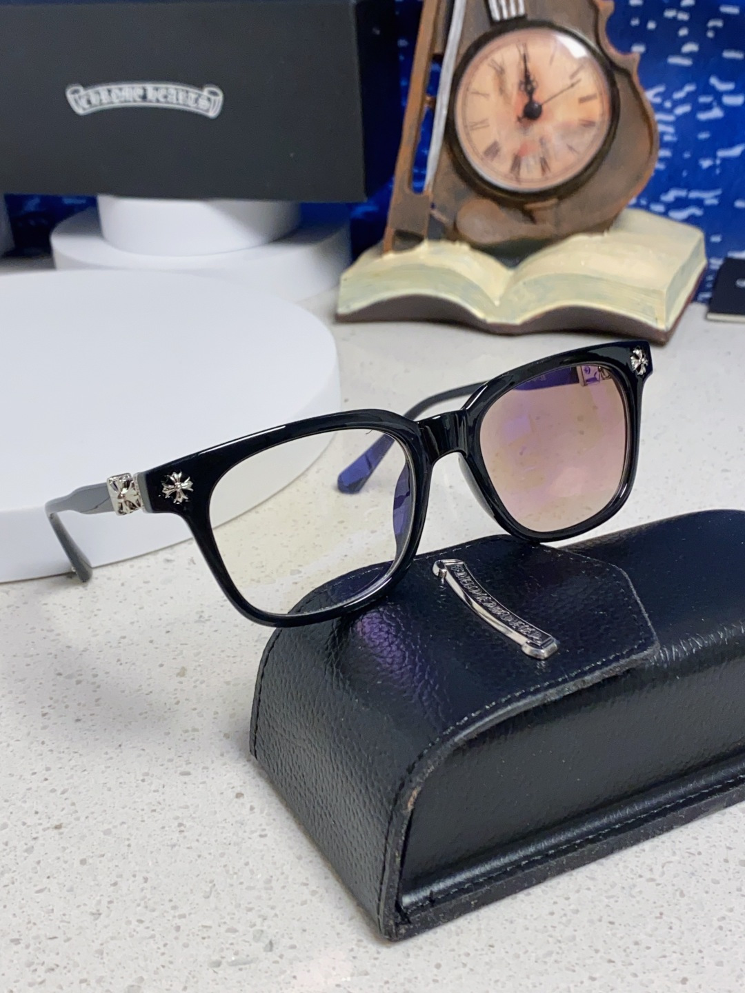  Chrome Hearts克罗心 2025新板材方形太阳眼镜女圆脸COX UCKER 时尚遮阳墨镜男网