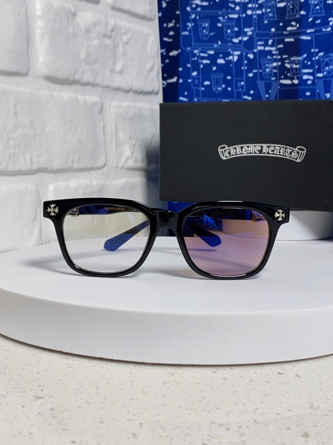  Chrome Hearts克罗心 2025新板材方形太阳眼镜女圆脸COX UCKER 时尚遮阳墨镜男网